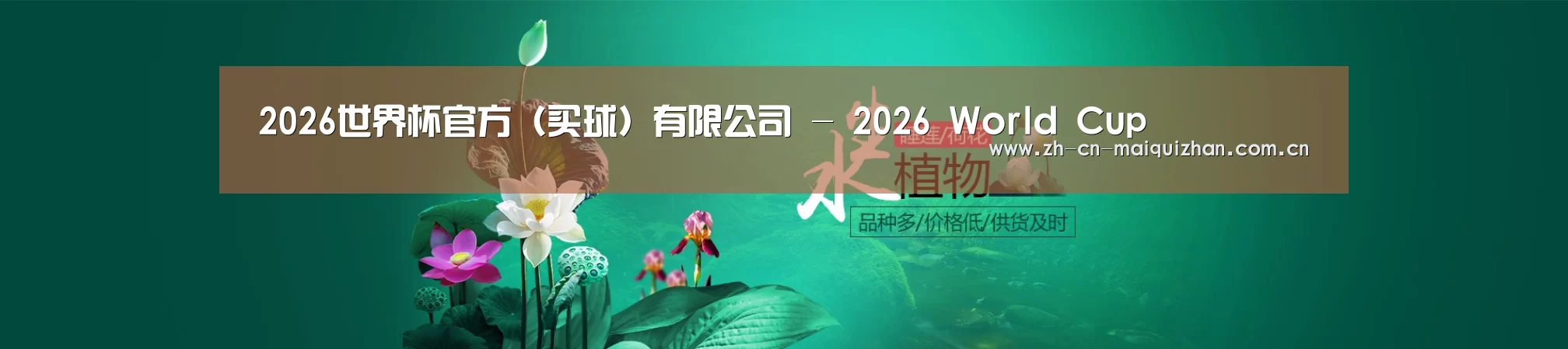 鲜花水草花卉网站模板